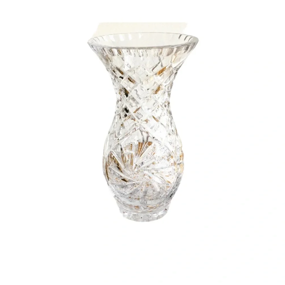 Pinwheel Crystal Vase